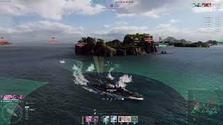 World of Warships Clan Battle Season 23 “Triton” 4DMO vs RWEST [upl. by Nallek]