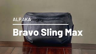 Alpaka Bravo Sling Max Review  Minimal Tech Focused Laptop Sling Bag [upl. by Sherwynd]