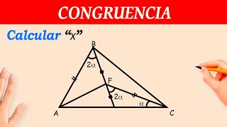 CONGRUENCIA de TRIANGULOS  ejercicios resueltos paso a paso [upl. by Hayes]