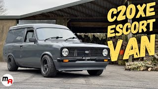 WICKED C20XE SWAPPED MK2 FORD ESCORT VAN  MORE SMOKE [upl. by Beata293]