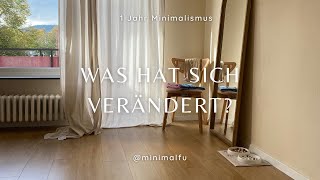 1 Jahr Minimalismus meine Veränderung 🌿 [upl. by Oeflein]