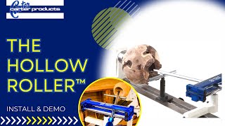 Hollow Roller™ Vessel Turning System Installation and Turning demo [upl. by Ettenauq886]