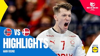 Scandinavian clash at its best 🔥  Norway vs Denmark  Highlights  Mens EHF EURO 2024 [upl. by Eicnarf]