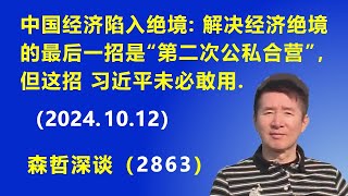 中国经济陷入绝境：解决中国经济绝境的最后一招是“第二次公私合营”，但这招 习近平未必敢用（20241012） [upl. by Petey]