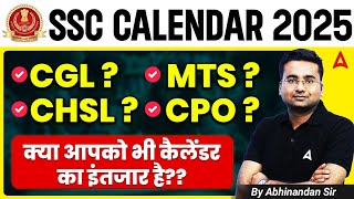 SSC 2025 Calendar  SSC CGL   SSC MTS   SSC CHSL  SSC CРО   SSC 2025 Exam Calendar [upl. by Epstein]