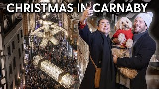 Carnaby Street turn on their sustainable CHRISTMAS lights [upl. by Morrie]