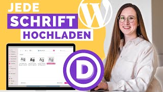 Wordpress Schriftart hochladen mit Divi  mit diesem Trick klappts 💡 [upl. by Annairdna774]