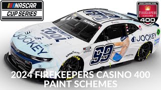 2024 FireKeepers Casino 400 Paint Schemes [upl. by Ybocaj]