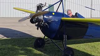 Buhl Pup warm up One of two fully restored and flying by Ron Johnson [upl. by Bruns]