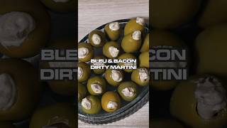 The Best Homemade Stuffed Olives Delicious Bacon Blue Dirty Martini Recipe [upl. by Lomaj]