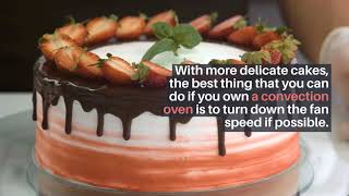 Baking Cake in Convection Oven Tips and Tricks [upl. by Airebma]