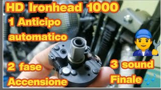 HD IRONHEAD 1000 sostituzione anticipo automatico e messa in fase con pistola stroboscopica [upl. by Juanita958]