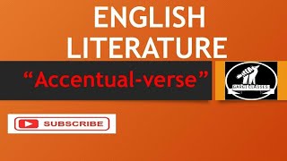 English Literature  Literary Term  Accentualverse [upl. by Beatriz]