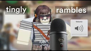 roblox asmr tingly whisper ramble 💬 [upl. by Ardnas]