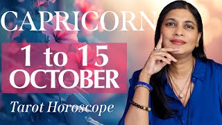 CAPRICORN Tarot reading from 1st to 15th October 2024 [upl. by Reich]