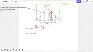 Oppervlakte berekenen onder normale kromme met de 68959975  regel [upl. by Alaric]