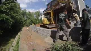 Building a Retaining Wall by Scovills [upl. by Annav]