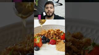 RECEITA GRANOLA FIT COM FRUTAS  CUIDADO COM OUTRAS GRANOLAS receitas receitafit receitasfaceis [upl. by Samled]