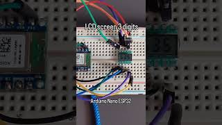 LCD 3 digits 7 segments small  Arduino Nano ESP32 [upl. by Intosh]