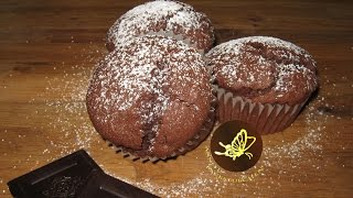 Schokomuffins mit flüssigem Kern  Muffinrezepte  Backrezepte [upl. by Hazard]