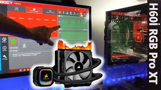 Corsair İCUE H60İ RGB Pro XT Stress Test 1 Saat Full Fan Speed [upl. by Adniral862]