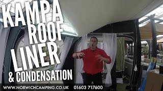 Kampa Awning Roof Lining and Condensation Explained [upl. by Coplin282]