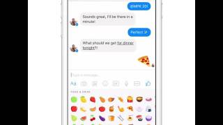 Iphone tap and hold on the emoji you want to send [upl. by Battiste]