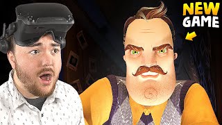 PLAYING THE HELLO NEIGHBOR VR GAME… it is so cool  Hello Neighbor Search and Rescue [upl. by Newnorb]