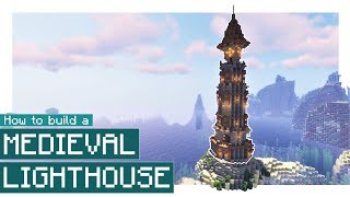 Minecraft How to Build a Medieval Lighthouse [upl. by Walther]