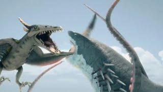 DEATH OF SHARKTOPUS SHARKTOPUS VS PTERACUDA 2014 Official Clip [upl. by Sandra]