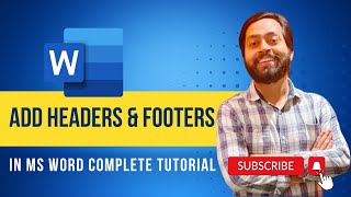 How to Add and Customize Headers amp Footers in MS Word  Complete Tutorial [upl. by Navlys]