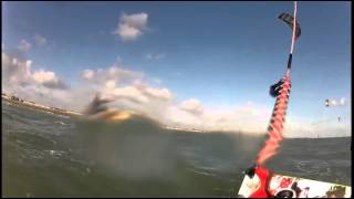 Kitesurfing learning how to jump lesson with Lewis Crathern [upl. by Netta732]