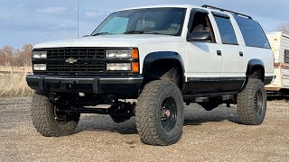 1993 K2500 Suburban Solid Axle Swap Update  81 Vortec Swap [upl. by Etoile387]