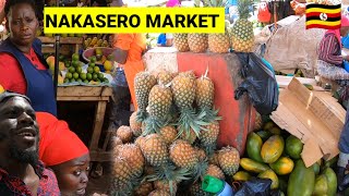 35 Ultimate Fresh Fruit Tour in Nakasero market Kampala Uganda 🇺🇬 Eat All You Can [upl. by Hjerpe937]