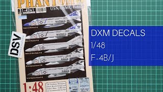 DXM Decals 148 Phantom F4BJ 314261 Review [upl. by Cyrill]