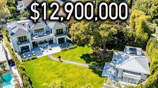 Touring a 12900000 Architectural Gem in Los Angeles  Mansion Tour [upl. by Anavlis839]