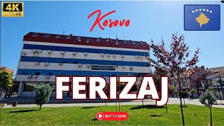 Ferizaj Walking Video Sunday Kosovo 4K60fps [upl. by Sregor]