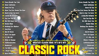 Guns N Roses Scorpions Metallica ACDC U2 Queen Aerosmith🔥Classic Rock 70s 80s 90s Full Album [upl. by Merchant]