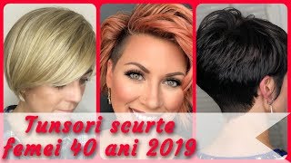 20 modele 💕 tunsori scurte femei 40 ani 2019 [upl. by Domeniga]