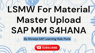 SAP LSMW in S4HANA  Best Practices for Data Conversion  Best SAP Courses in Pune  SAP MM [upl. by Allenad91]