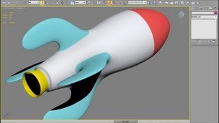 3D Studio Max  Rocket Modeling [upl. by Sadnac]