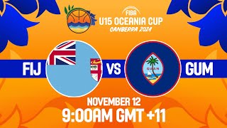 Fiji v Guam  Full Basketball Game  FIBA U15 Oceania Cup 2024 [upl. by Aiynot]