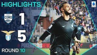 COMOLAZIO 15  HIGHLIGHTS  TWO red cards as Lazio cruise to victory  Serie A 202425 [upl. by Vola]