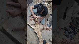 Wooden Dining Table parts carving work processing by star Enterprises Contact us now 9182180 87996 [upl. by Eseerahs]