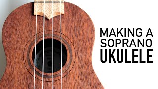 I built a UKULELE for my sisters birthday from scratch  full build no talking [upl. by Dleifyar]