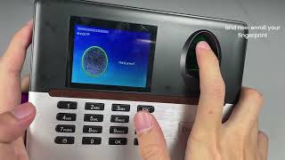 Fingerprint Time Attendance Realand AC123  Manager Enrolment Tutorial [upl. by Vallo235]