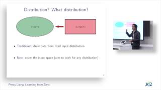 AI2 Percy Liang Learning from Zero [upl. by Yrgoerg]