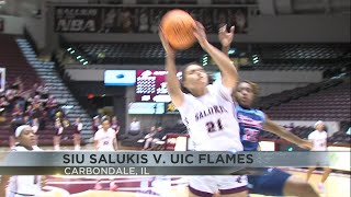 Salukis drop third in a row after 6559 loss to UIC [upl. by Namrac809]