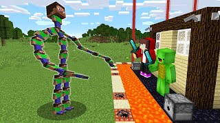 Giant Steve vs Security House  Minecraft [upl. by Abell]