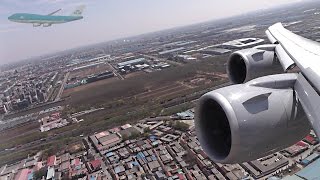 7478i TakeOff from Beijing  Racing a KLM Jumbo [upl. by Keen623]